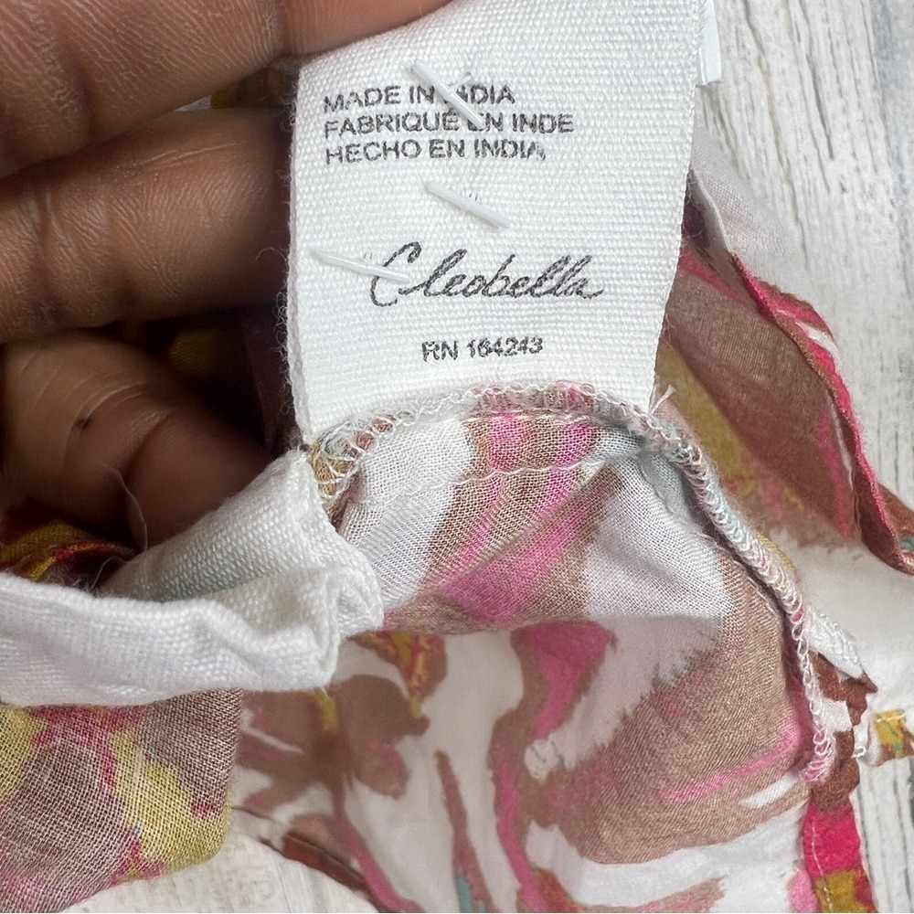 Cleobella Zola Blouse Women's Large Shea Multi Floral Art Print MSRP $296 - Picture 12 of 17